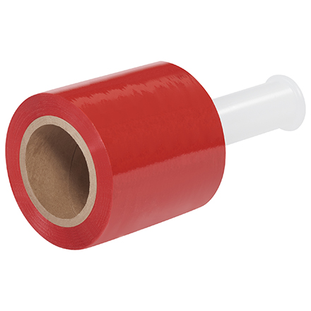 5" x 80 Gauge x 1000' Red Bundling Stretch Film